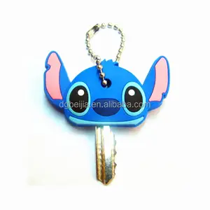 Personalized soft pvc rubber silicon car key covers/key cap