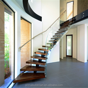 Escalera Curva Prefabricada <span class=keywords><strong>de</strong></span> Madera con Barandilla <span class=keywords><strong>de</strong></span> <span class=keywords><strong>Hierro</strong></span>, Escalera Metálica Usada - Product Image 4