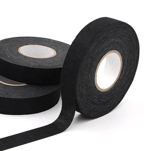 19mm x 25m, precio completo, goma negra, motor automotriz, paño de fricción de algodón borroso, cinta de arnés de cables de lana aislante eléctrica - Product Image 5