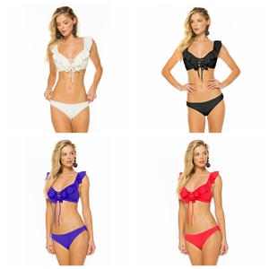 Bathing Suit Push up <strong>Beautiful</strong> <strong>Bikinis</strong> Flouncing Swimsuit Swimwear <strong>Women</strong> Sexy <strong>Bikini</strong> in Bulk - Product Image 2