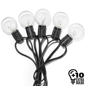 Bán Chạy! 25FT 50FT 100FT IP44 G40 Quả Cầu Giáng Sinh Đèn Thiên Thần Chuỗi Led Ngoài Trời - Product Image 2