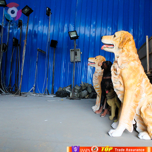 Statues <span class=keywords><strong>de</strong></span> chiens en résine grandeur nature attrayantes pour la décoration <span class=keywords><strong>de</strong></span> zoo en extérieur - Product Image 2