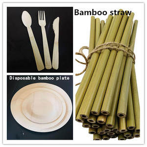 Usa e getta ristorazione Naturale di bambù coltello, forchetta e cucchiaio - Product Image 3