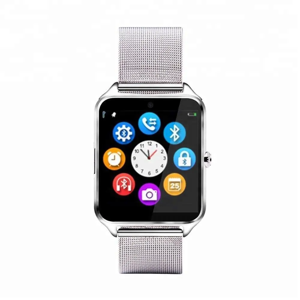 Hot Smart Watch Phone Z60 Stainless Steel Support SIM TF Card Anti-Lost Fitness Tracker Smartwatch for Android