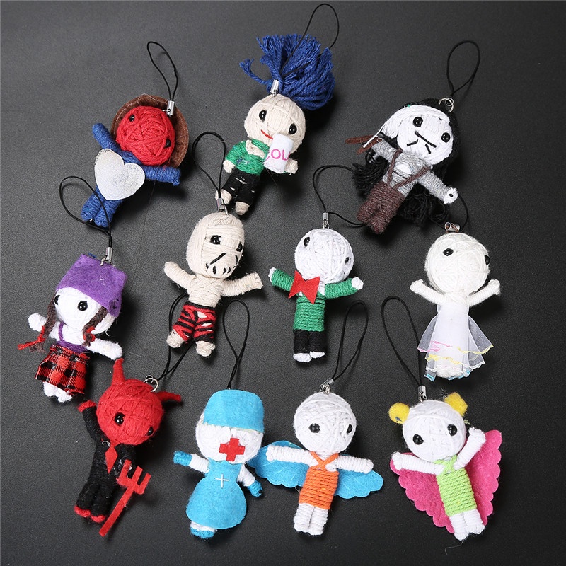 Wholesale String Keychain Toy Voodoo Doll Toy Custom Voodoo-doll Cheap Plush Toys For Kids