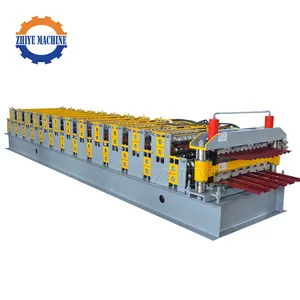 แผ่นเหล็กสี Double Layer Roof และ Wall ROLL FORMING Machine