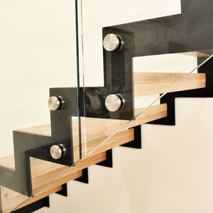 블랙 파우더 코팅 스트링거 계단 지그재그 디자인 - Product Image 5