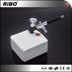 RIBOแอร์บรัชครบชุด,ชุดตกแต่งเค้กพร้อมแอร์บรัชและคอมเพรสเซอร์แบบพกพา - Product Image 6