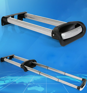 Maniglia Telescopica Estraibile GUGULUZA in <span class=keywords><strong>Plastica</strong></span> e Lega di Alluminio, Bianco Argento e Nero, Ricambio per Valigie - Product Image 2
