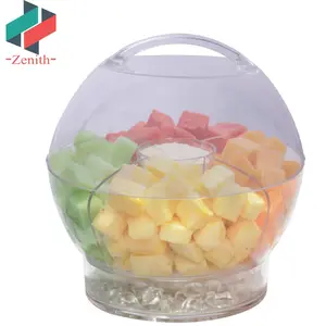 ZNK00005-ensaladera de plástico Extra Grande para fiestas y bodas, Bol de hielo con tapa de cúpula, venta al por mayor