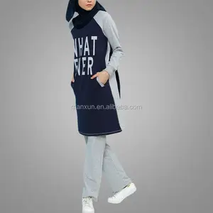महिलाओं के खेल सूट Hoodies Sweatshirts मुस्लिम खेल कपड़े Tracksuit और हूडि पैंट/खेलों 2pcs सेट इस्लामी टहलना सूट