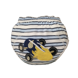 Fabbrica OEM carino modello a prova di perdite riutilizzabile cotone bambino neonato vasino pantaloni pannolino per bambino - Product Image 2