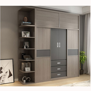 2018 Particle Board <strong>Cheap</strong> Clothes Clothes Cabinet <strong>Wardrobe</strong> for Home - Product Image 4