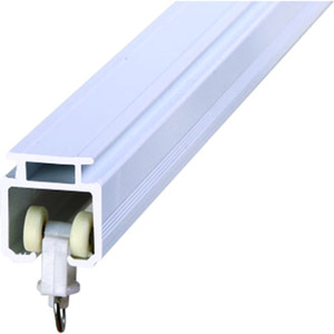 Riel de cortina de tiras de <span class=keywords><strong>pvc</strong></span>, montaje de techo de alta resistencia americano, con rueda de riel de cortina - Product Image 2