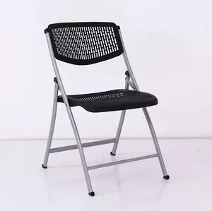 Cheap Sillas Plegables Breathable Cool Plastic Metal Folding Chair For Events