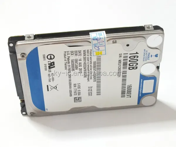 Harga pabrik kualitas tinggi 2.5 ''sata hard drive internal 160 GB untuk ps3 super tipis/laptop