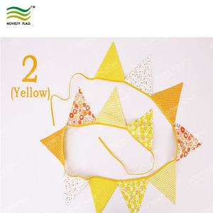 Banderines de tela personalizados ecológicos, decoración colorida reutilizable <span class=keywords><strong>para</strong></span> exteriores, <span class=keywords><strong>para</strong></span> fiesta en el jardín, guirnalda promocional, banderas - Product Image 4