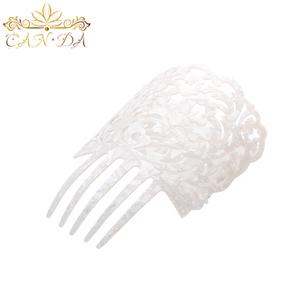 رأس الزفاف اكسسوارات يتوهم رخيصة السليلوز خلات الشعر عصا الزفاف العروس الشعر مشط - Product Image 2