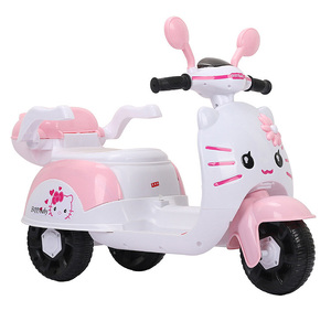 Motocicleta Eléctrica <span class=keywords><strong>para</strong></span> Niños con Luz LED, Motocicleta de Batería de 3 Ruedas <span class=keywords><strong>para</strong></span> Niños, Juguete Natural de PP, <span class=keywords><strong>Andador</strong></span> <span class=keywords><strong>para</strong></span> Bebés, Triciclo - Product Image 1