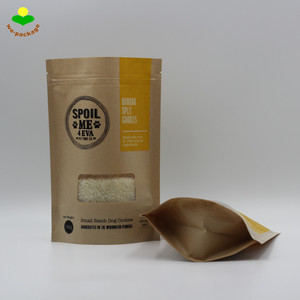 Sacchetto Kraft Personalizzato con Stampa, Busta Ermetica per Alimenti per Animali Domestici, Confezione per <span class=keywords><strong>Biscotti</strong></span> per Cani - Product Image 2