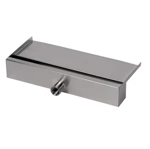 Cascata d'Acqua a Lama per Piscina Esterna 120cm, Cascata a Parete in Acciaio Inossidabile - Product Image 1