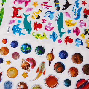 Barato al por mayor de alta calidad carta patrón Animal niños 3D Puffy pegatinas - Product Image 5