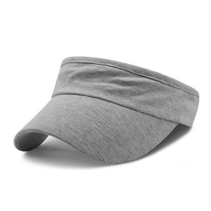 Custom Plain Visor Cap, Sweat Fabric Sun Visor with Adjustable <strong>Velcro</strong> <strong>Strap</strong> - Product Image 2