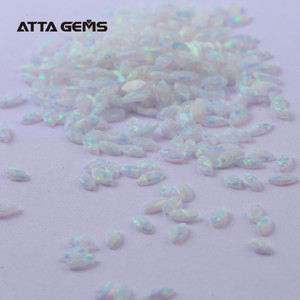 17B Reddish Trắng Tạo Opal Marquise Cắt 4X2Mm Đá Opal Thô Tổng Hợp Opal Thô - Product Image 5