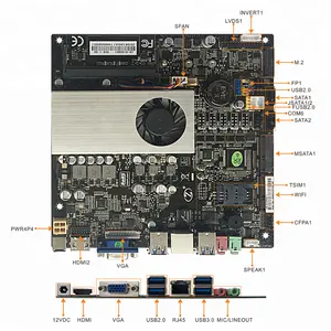 Intel Haswell I7 6500u 7500u CPU mini itx motherboard para intel nuc mini pc DC 12 V fuente de alimentación OEM