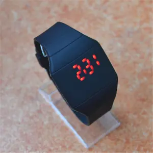 Children silicone electronic led screen hand watch