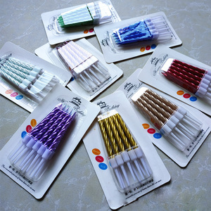 Vela espiral de cumpleaños para decoración de pasteles, color dorado y morado, 2022 - Product Image 1