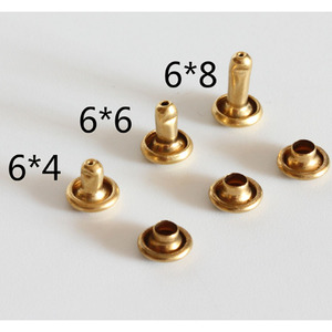 Rivets à double capuchon <span class=keywords><strong>en</strong></span> <span class=keywords><strong>laiton</strong></span> massif de 4 mm, 6 mm, 8 mm, 9 mm, 10 mm, 12 mm - Product Image 3