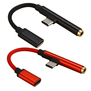USB di Tipo <span class=keywords><strong>C</strong></span> a <span class=keywords><strong>Aux</strong></span> 3.5mm Jack Per Cuffie Adattatore Audio e Caricatore per Letv Xiaomi - Product Image 1