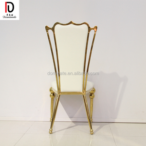 Comercio al por mayor más nuevo diseño <span class=keywords><strong>de</strong></span> oro lujo <span class=keywords><strong>alquiler</strong></span> Acero inoxidable silla evento para la venta - Product Image 4