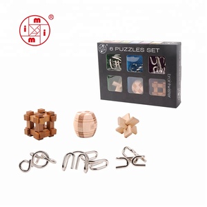 Puzzle 3D in <span class=keywords><strong>Legno</strong></span> per Adulti, Gioco <span class=keywords><strong>Rompicapo</strong></span> IQ Divertente, <span class=keywords><strong>Cubo</strong></span> Intelligente Certificato ICTI - Product Image 6