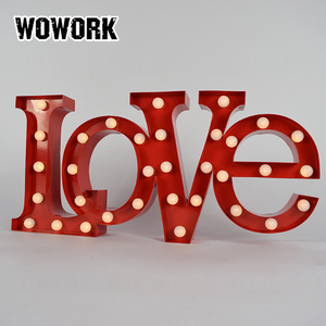 Lampes à lettres WOWORK 2026, petites lettres lumineuses, lettres lumineuses pour la maison, artisanat en métal, lampe LED 3D - Product Image 4