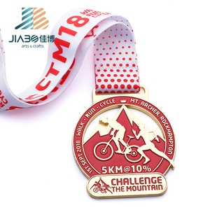 Campione gratuito a buon mercato placcatura in oro <span class=keywords><strong>opaco</strong></span> su misura <span class=keywords><strong>smalto</strong></span> morbido sfida lo sport medaglia ciclismo mountain bike - Product Image 4