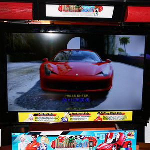 Chenshou 32 "LCD 1 reproductor moneda <span class=keywords><strong>comercial</strong></span> operado coche de carreras juego de la máquina simulador de conducción - Product Image 6