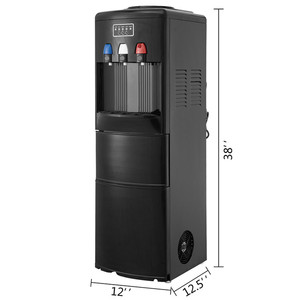 New Design Electric Water Cooler <strong>Dispenser</strong> Hot and Cold with Built-In Black Color <strong>Ice</strong> Maker Freestanding - Product Image 1