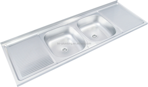 Malaysia due ciotola <span class=keywords><strong>lavello</strong></span> in acciaio inox cavaplatos de Empotrar Tarjas Lavaplatos Acabado en satin - Product Image 5