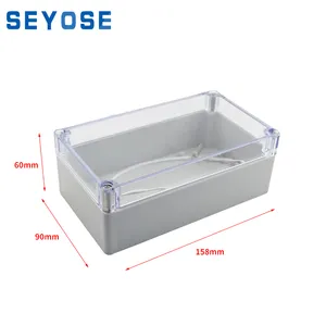 F2T Hot selling made in china ip65 abs plastic waterproof electrical distribution junction box 158*90*60mm