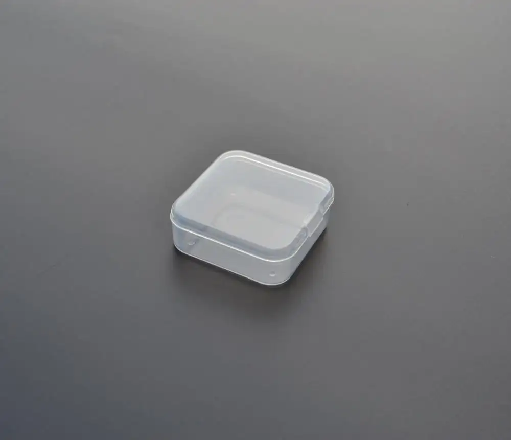 Boîte en plastique PP à charnière imperméable avec couvercle, 50 pièces, boîte plastique jetable, petits boîtes en plastique