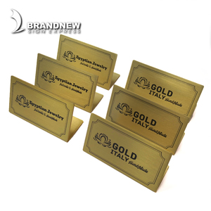 Targa in Metallo Brandnewsign Molto Popolare, Insegna da Tavolo in Ottone 3D per Numeri di Ordine - Product Image 3