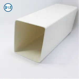 OEM rectangular conduit white plastic tube