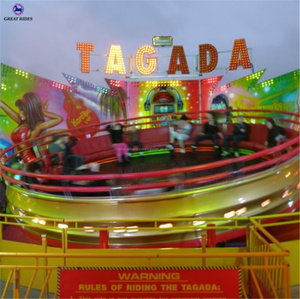 Rimorchio montato parco di divertimenti rides giochi di famiglia pieghevole della discoteca tagada per la vendita - Product Image 4