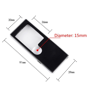 <span class=keywords><strong>Mini</strong></span> Lámpara Lupa Portátil Tipo Teléfono TH-7007 con Luz LED, Luz UV para Verificar Dinero y Bolígrafo - Product Image 3