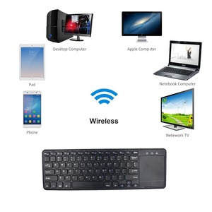 Ultra slim Qwerty árabe Español teclado inalámbrico bluetooth con Trackpad ratón para android caja de samsung smart tv - Product Image 4