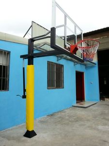 Aro de Baloncesto con Altura Ajustable FIBA, Juego Completo con Tablero de Vidrio Templado para Entrenamiento, Venta de Fábrica - Product Image 2