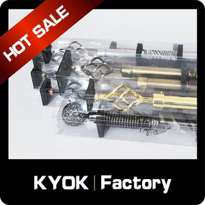 PVC đóng gói trang trí nội thất mở rộng kim loại thanh rèm, cao cấp Rèm cực 25mm và 28mm đường kính, đồng Rèm Ống giá thấp - Product Image 6