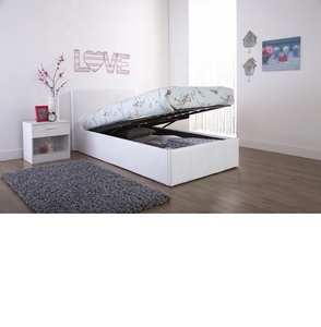 <span class=keywords><strong>4ft</strong></span> Nhỏ Đôi Nâu Ottoman Lift Up Lưu Trữ Da Chính Hãng Khung Giường Cho Phòng Ngủ Trẻ Em - Product Image 3